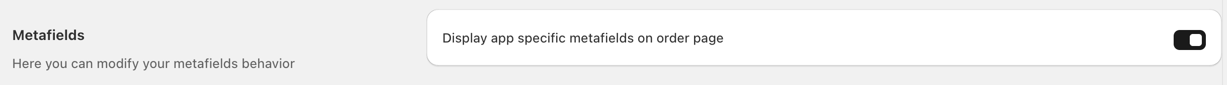 general settings metafields
